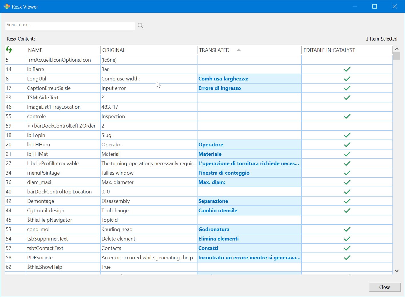 Resx Viewer